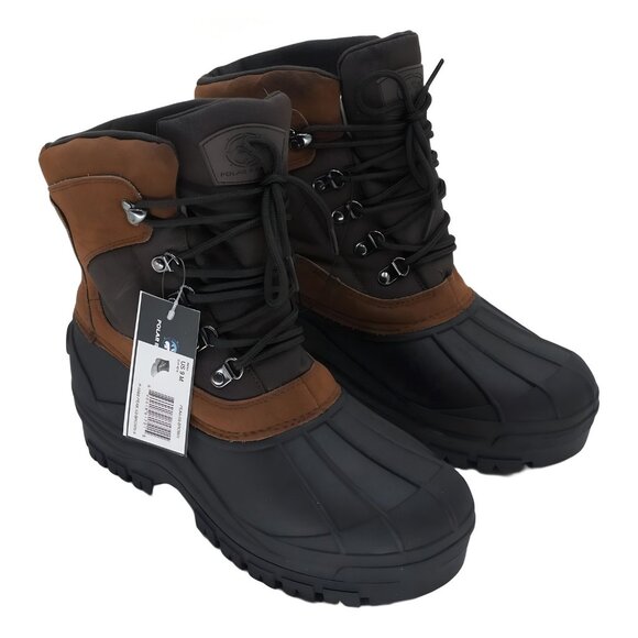 POLAR RANGE Men\'s Peak Cold Weather Boots Brown Size 9